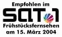 Empfohlen im SAT1 Frhstcksfernsehen am 15.03.2004!